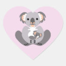 Recherche de ours koala autocollants Rose