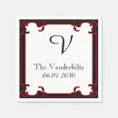 Recherche de gothique mariage serviettes Rouge