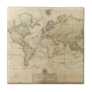 Recherche de carte du monde carreaux Main
