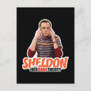 Recherche de théorie cartes postales Sheldon cooper