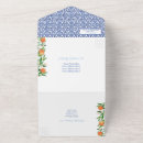 Recherche de orange et bleu mariage invitations Pour elle