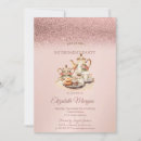 Recherche de service à thé invitations Fleurs