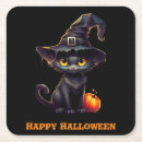 Recherche de chat halloween dessous de verres Chute