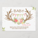 Recherche de deer baby shower fille invitations Boho