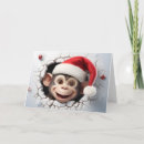Recherche de singes noël cartes Enfants