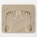 Recherche de empreinte pied tapis souris Plage