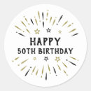 Zoek naar gouden vuurwerk stickers Verjaardag