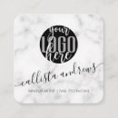 Recherche de marbre noir et blanc cartes visite Customer