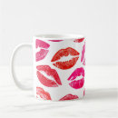 Recherche de bouche rouge tasses Maquillage