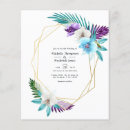 Recherche de luau 11x14 invitations Aquarelle