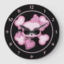 Recherche de crâne rose horloges Coeur