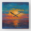 Recherche de paysages marins horloges Coucher de soleil