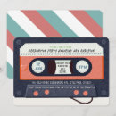 Recherche de cassette de musique invitations Rétro