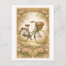Recherche de la bicyclette cartes postales Vintage