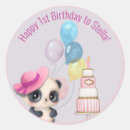 Recherche de panda mignon autocollants 1er anniversaire