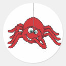Recherche de araignée rouge autocollants Heureux