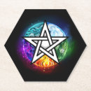 Recherche de wiccan dessous de verres Pentacle