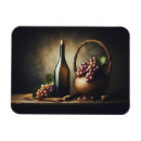 Recherche de bouteille de vin magnets Raisins