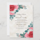 Recherche de rose rouge mariage invitations Couple