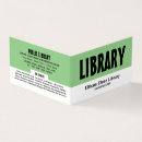 Zoek naar bibliotheken visitekaartjes Boeken