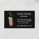 Recherche de café restaurants cartes visite Thé