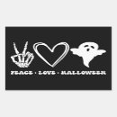 Recherche de main de paix autocollants Amour paix halloween