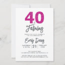 Zoek naar fantastisch uitnodigingen 40 jaar oud