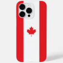 Recherche de drapeau du canada iphone coques Rouge