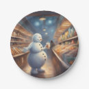 Recherche de bonhommes de neige assiettes Pour enfants