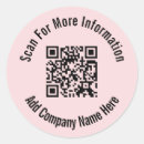 Recherche de information autocollants Code qr