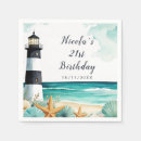 Zoek naar vuurtoren servetten Beach