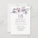 Recherche de violet anniversaire invitations Floral