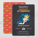 Recherche de wonder woman anniversaire invitations Femme