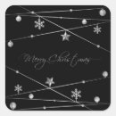 Recherche de flocon neige noir autocollants Noël