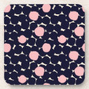 Recherche de motif pois dessous de verres Bleu marine