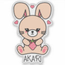 Recherche de lapin kawaii autocollants Rose