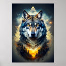Recherche de loup mystique posters Nature