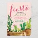 Recherche de cactus baby shower fille invitations Fiesta