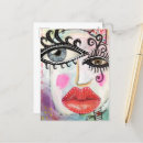 Recherche de visage coloré cartes postales Pour tous