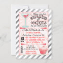 Recherche de cocktail bridal shower invitations Martini