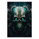 Recherche de motif futuriste posters Crâne