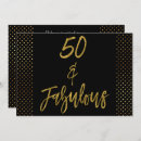 Recherche de 50 anniversaire invitations Noir