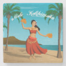 Recherche de hawaïen vintage dessous de verres Hawaii