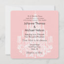 Recherche de lustre rose invitations Élégant