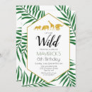 Recherche de de jungle anniversaire invitations Safari