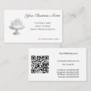 Recherche de gâteau blanc cartes visite Pâtissier