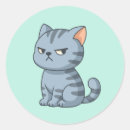 Zoek naar gestreepte kat stickers Kitty