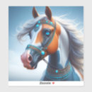Recherche de cheval arabe autocollants Portrait