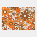 Recherche de 1970 papier cadeau Orange
