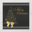 Recherche de noir et or noël invitations Arbre